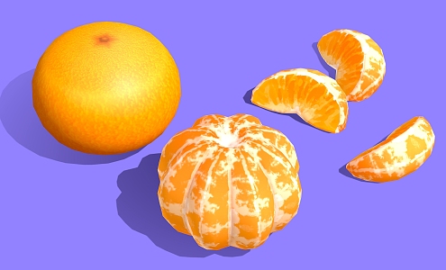 fruit orange 3d model