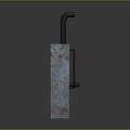 Home Safety Devices With Gray Metal Cases Yellow Warning Triangles And Black Connecting Pipes