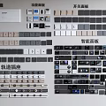 Switch socket panel strong current box weak current box intelligent panel function panel rail socket 3d model