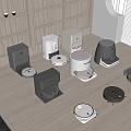 Sweeping Robot Intelligent Sweeping Robot Intelligent Sweeping Machine Sweeping and Mopping All-in-One Household Appliances 3d model