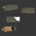 Green Military Trucks With Canvas Covers And Cargo Beds In Multiple Designs