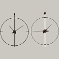 Modern pendant modern simple clock 3d model