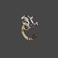Anthropomorphic Animal Game Movie Character With Brown White Fur Black Shorts And Long Tail