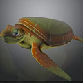 Colorful Turtle Shaped Household Decorative Item With Vibrant Green Orange And Yellow Shell