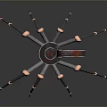 Robot Spider Robot Mecha Spider Science Fiction Spider Mechanical Spider Battery Spider Tower Defense 3d model