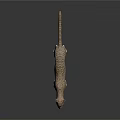 Realistic 3D Leopard Model With Spotted Fur Open Mouth On White Background