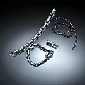 Artistic Wrought Iron Art Chains Featuring Intricate Links And Metal Components
