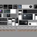 Smart Switch Panels With Digital Displays Temperature Time And Modern Controls