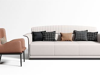 Modern Combination Sofa 3d model