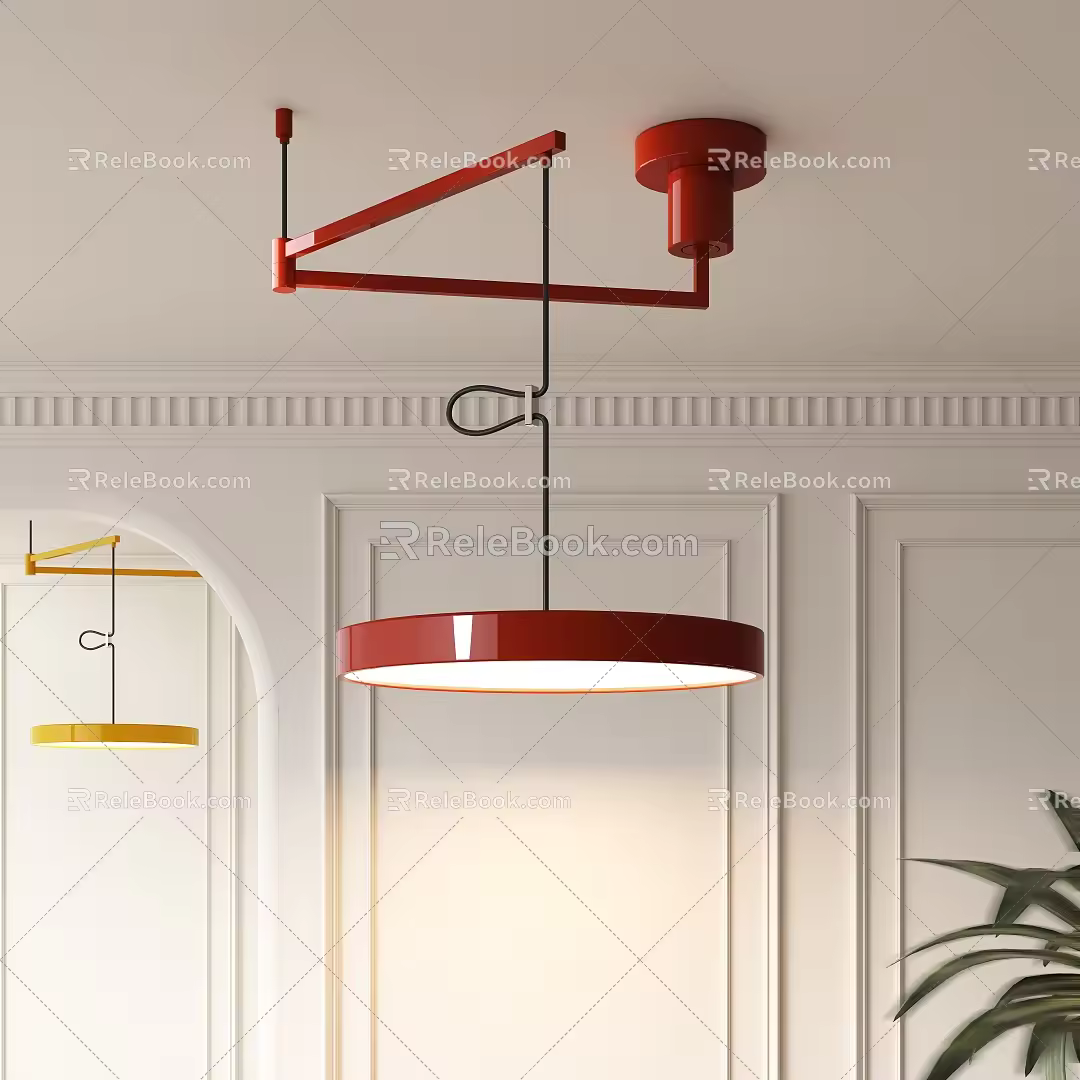 Folding chandelier 3d model
