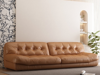 modern double sofa cream sofa model