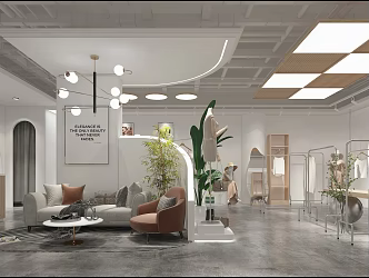 Modern Women's Shop 3d model