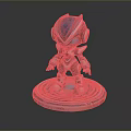 Robot Assistant Small Robot Butler Robot Butler Figure Game Figure 3d model