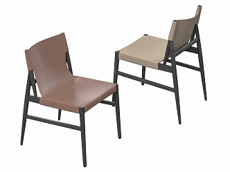 POLIFORM Dining Chair Combination Leisure Chair Single Chair 3d model