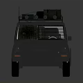 Rugged Off Road Vehicle With Roof Rack Fuel Tank And Protective Window Bars