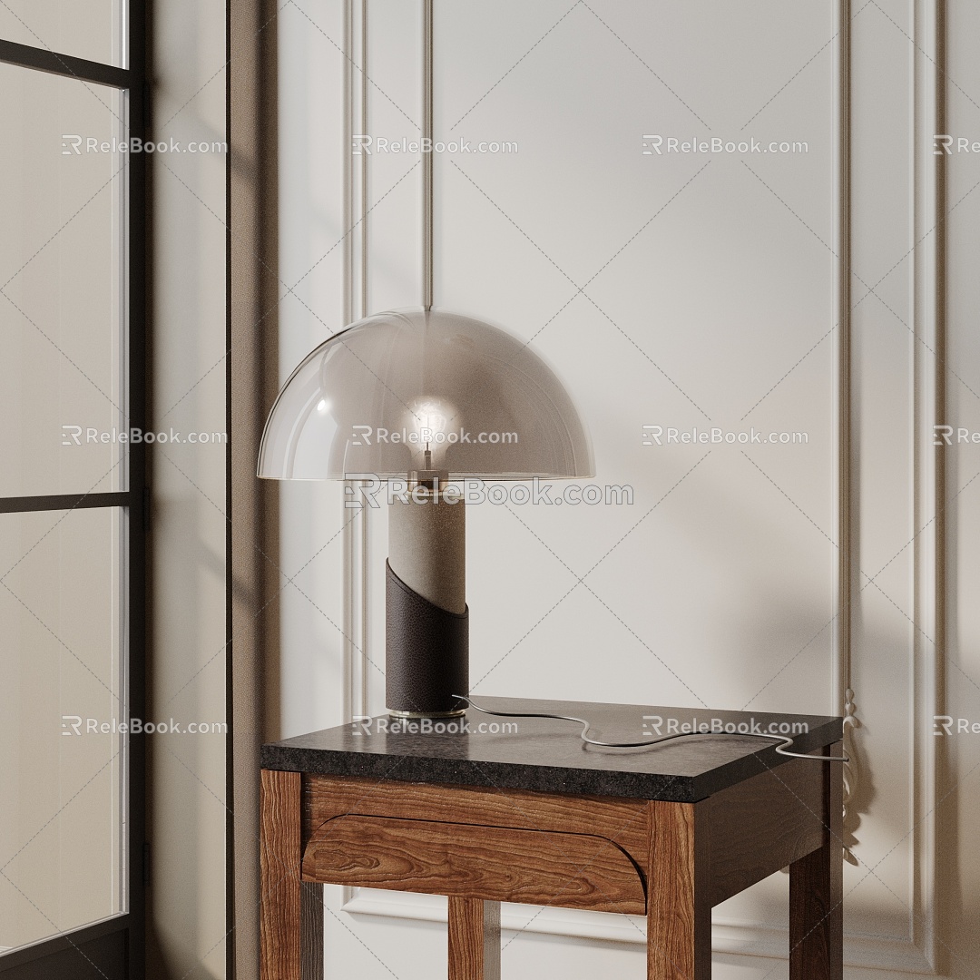 Modern table lamp 3d model