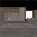 Luxury Modern Executive Office Desk With Spacious Storage Drawers For Upscale Contemporary CEO Workspace