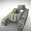 Modern Tank Tank Car Armored Car Military Tank 3d model