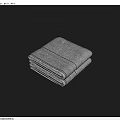 Soft White Folded Towels On Blue Background For Daily Use
