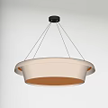 Modern Circular Pendant Light Hanging With Warm Glow And Sleek Design