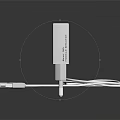 AIMAD TIAJ White Digital Charger With USB And Lightning Ports For Mobile Phones