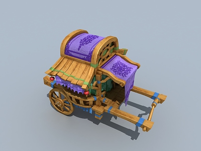 Chinese carriage sedan chair 3d model