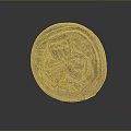 Ancient Clay Seal With Intricate Carvings And Textured Surface Design