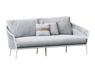 Nordic double sofa 3d model