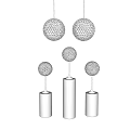 Modern lamp combination chandelier table lamp combination 3d model