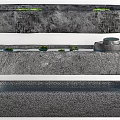 Chinese-style manger stone trough stone trough courtyard sketch 3d model