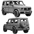 Black Mercedes G Class Car Model With Multiple Views And V Ray Rendering 3d model