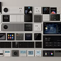 Modern Control Panel Visual Panel Smart Panel Socket 3d model
