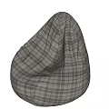 Comfortable Plaid Pattern Lazy Sofa For Modern Living Room Home Decor