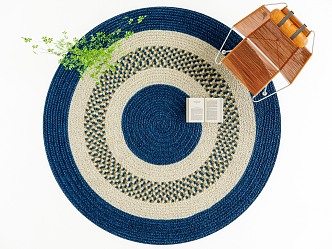 Modern Round Carpet 3d model