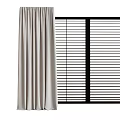 Curtain window 3d model