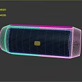 Black Portable Bluetooth Speaker with Sleek Design and Wireless Audio Functionality