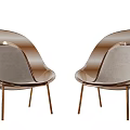 Elegant Modern Leisure Chair With Transparent Backrest Metal Legs And Comfortable Cushion