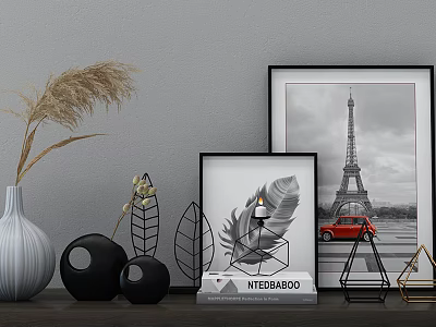 Modern Ornaments Combination Jewelry Ornaments 3d model