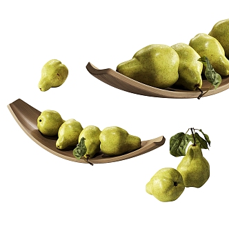 Modern Pear Fruit Vegetable Fruit Ornaments Food 3d model