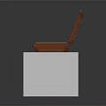 Open Brown Leather Suitcase With Daily Supplies On White Display Stand