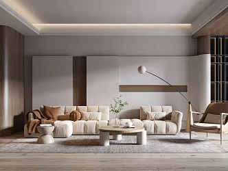 modern living room 3d model
