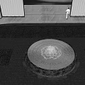 Circular Decorative Water Fountain with Beijing 2008 Inscription and Stone Pavement
