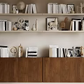 Silent Wind Shelf Bookshelf 3d model