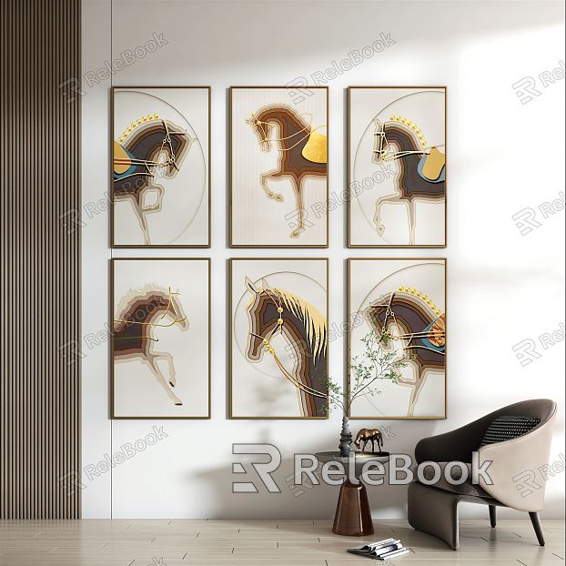 Modern Animal Painting Decorative Painting model