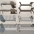 Sofa stool 3d model