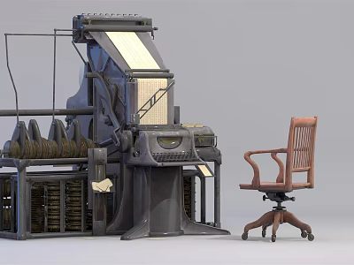 Industrial LOFT Computer Mechanical Computer 3d model