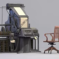 Industrial LOFT Computer Mechanical Computer 3d model