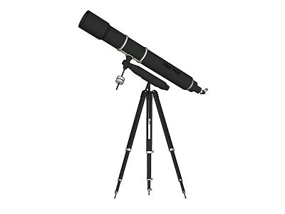 High Quality Commercial Telescope Equipment with Stable Tripod Stand for Professional Use 3d model