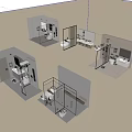 Modern Bathroom Design With Multiple Layouts Including Toilet Sink Mirror And Shower