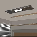 Ceiling Mounted Electric Clothes Hanger With Lighting And Wooden Drying Rod In Minimalist Indoor Space